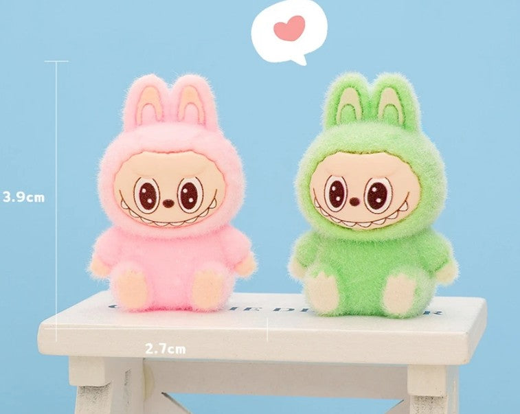 Labubu Bunny Mini Figures Set - 10 Pcs collectible Sitting Figurines (1.5") Cute Kawaii Display Toys