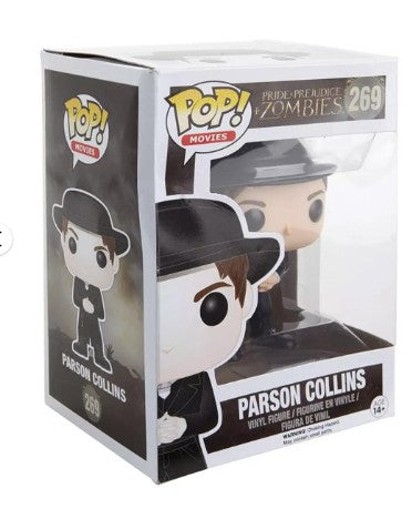 Funko POP! Parson Collins vinyl figure from Pride and Prejudice and Zombies (#269) with box
