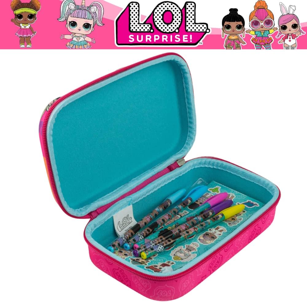 LOL Surprise Pencil Case Set with Gel Pens, Stickers & Pouch – Route 707 Official
