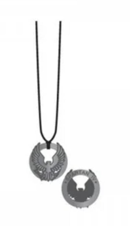 Halo 5 Spartan Logo Necklace – Cosplay Costume Accessory, Game-Inspired Pendant