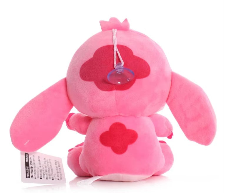 Pink Angel plush toy with suction cup – 6.5 inch Stitch companion stuffed animal gift