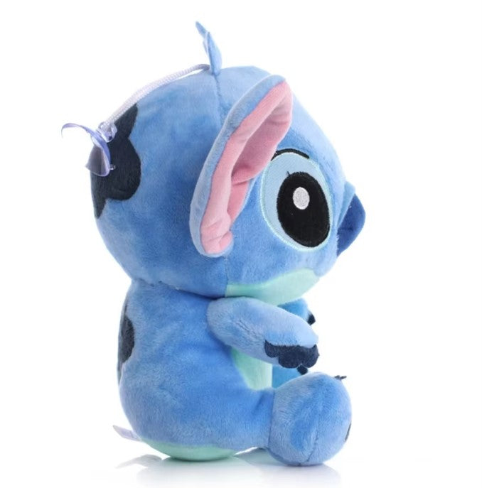 Blue Stitch plush toy with suction cup – cute 6.5 inch soft Disney-style stuffed figure