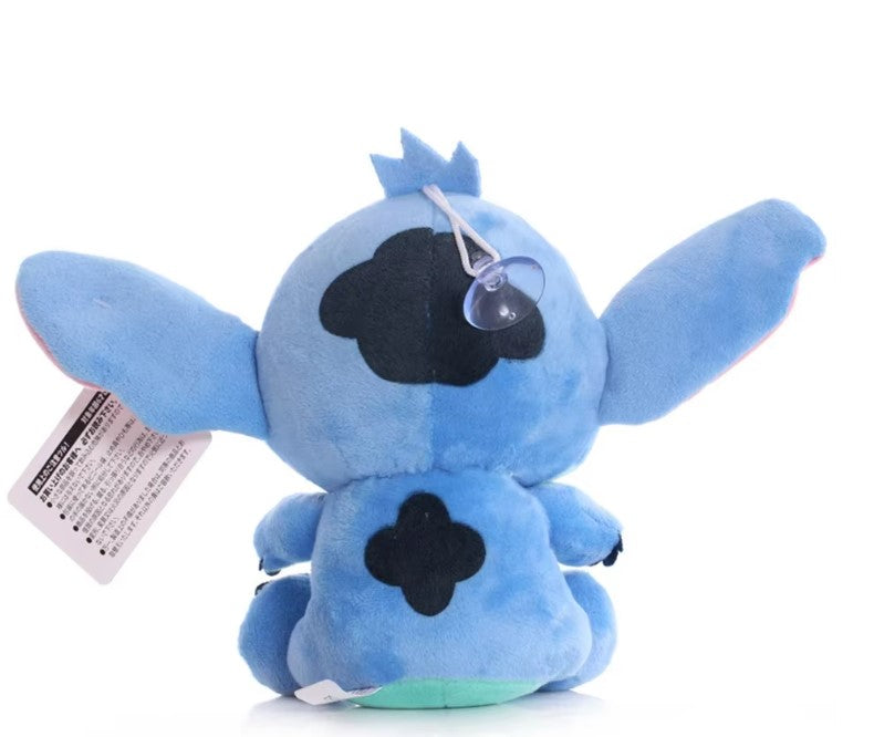 Blue Stitch plush toy with suction cup – cute 6.5 inch soft Disney-style stuffed figure