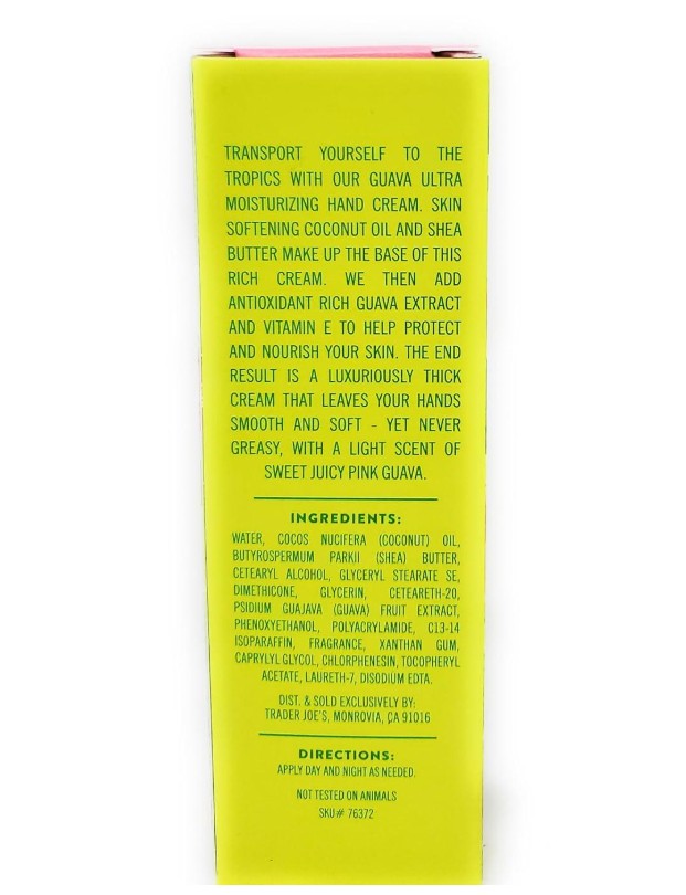 Trader Joe’s Guava Ultra Moisturizing Hand Cream 3 oz – With Guava Extract & Vitamin E
