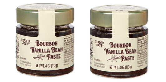 TJ's Bourbon Vanilla Bean Paste 4 oz – 2 Count Bundle for Baking, Coffee & Desserts
