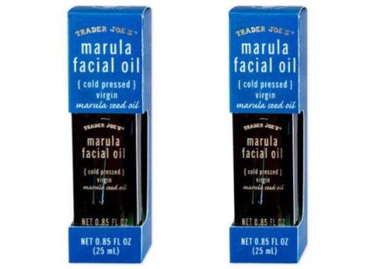 TJ's Marula Facial Oil 2-Pack – Cold Pressed Virgin Marula Seed Oil (2 x 0.85 fl oz)