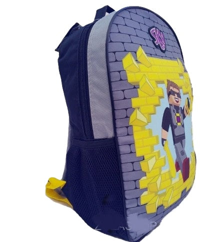 Alternate side angle of Minecraft-themed Sky backpack
