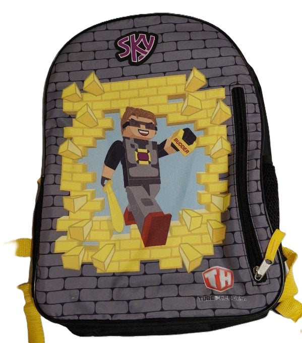 Alternate front image with bold Sky Hero gold brick artwork