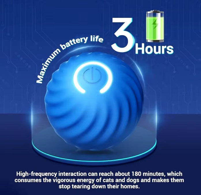 Small dog toy ball with glowing LED light