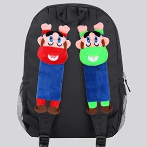 Totoro Plush Seat Belt Cover Pair – Cute Soft Shoulder Strap Pad for Car or Stroller