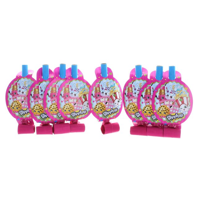 Shopkins 8 Blowouts – Party Favor Noise Makers for Birthday Celebration