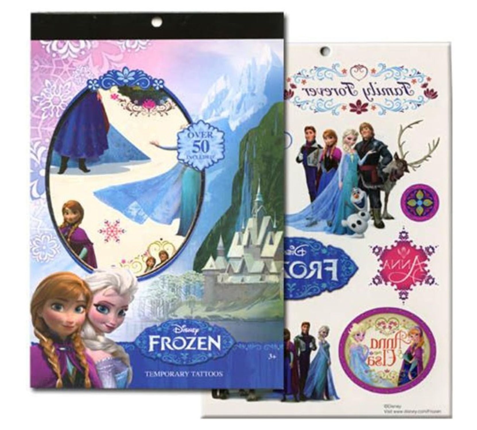 Disney Frozen Temporary Tattoo Books featuring Elsa, Anna, Olaf and more – Set of 3