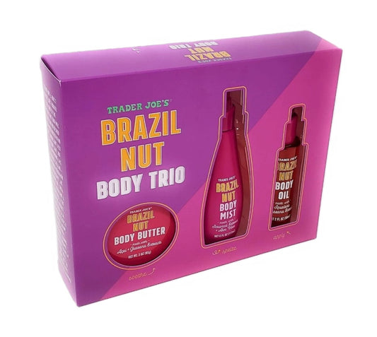 Trader Joe’s Brazil Nut Body Trio Set – Body Butter, Body Mist & Body Oil