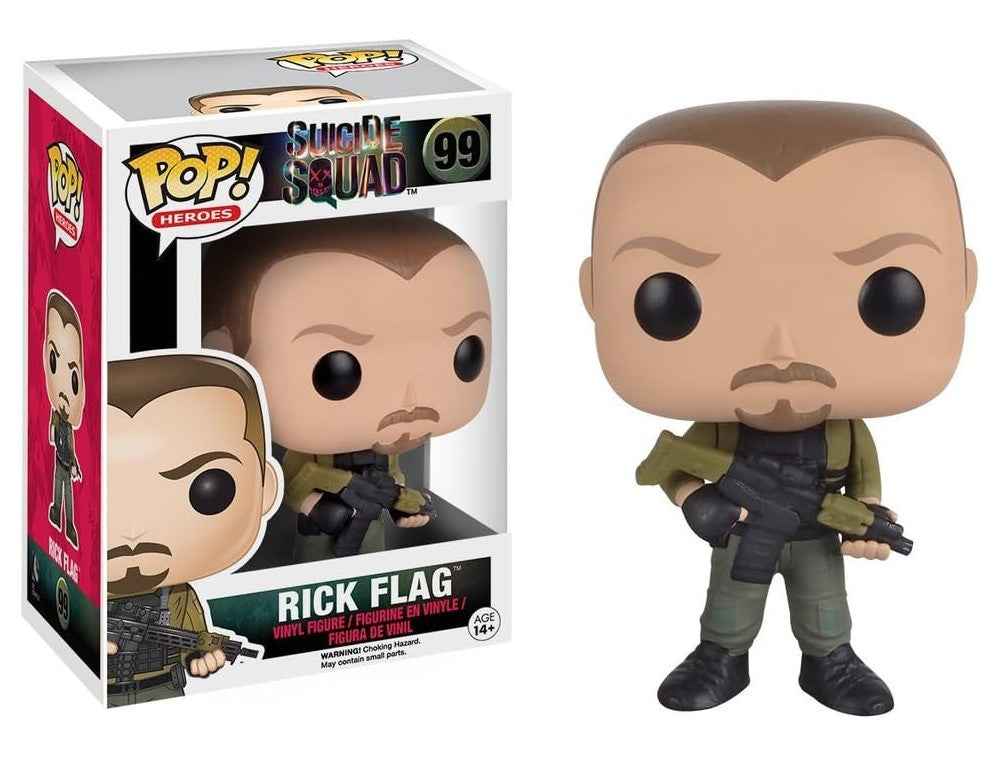 Rick Flag Funko POP vinyl figure front view

