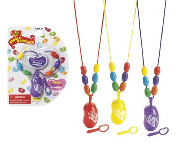 Jelly Belly Bubble Necklace Set – Red, Yellow, Purple

