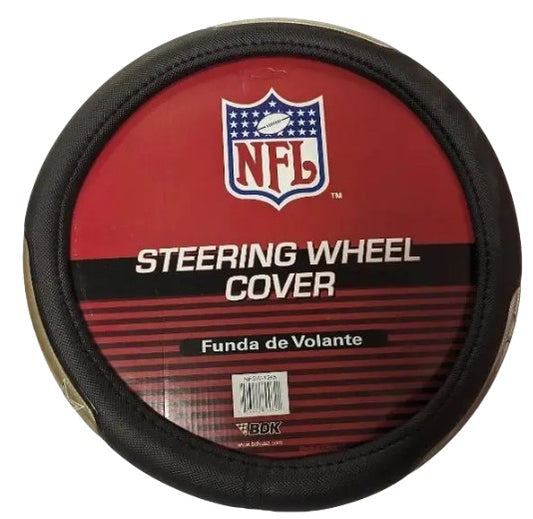 Dallas Cowboys steering wheel cover with NFL logo and silver star detail

