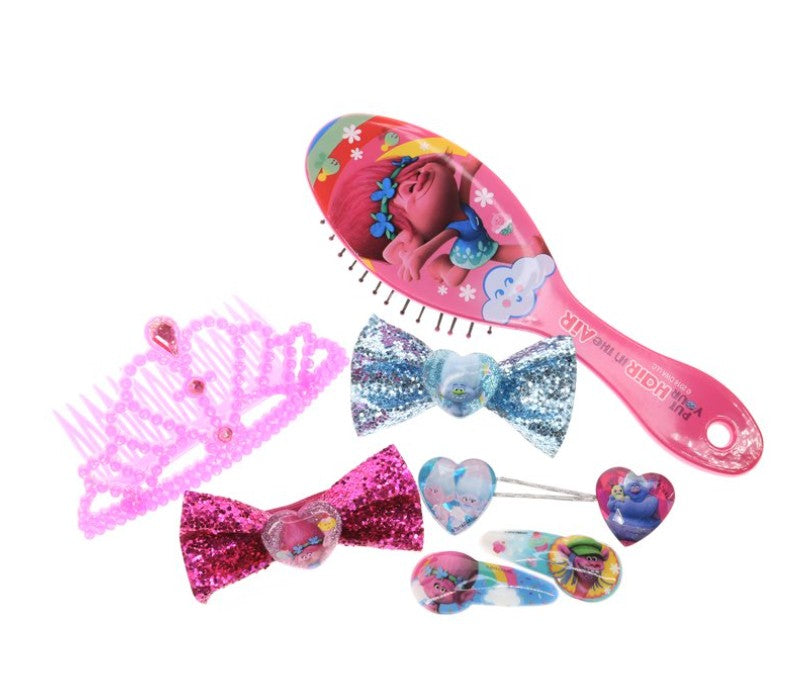 Front of Trolls accessory box with colorful graphics



