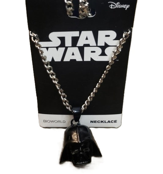 Close-up of 3D Darth Vader helmet pendant

