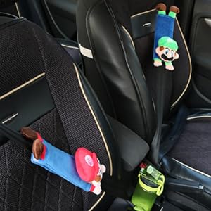 Totoro Plush Seat Belt Cover Pair – Cute Soft Shoulder Strap Pad for Car or Stroller
