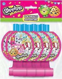 Shopkins 8 Blowouts – Party Favor Noise Makers for Birthday Celebration