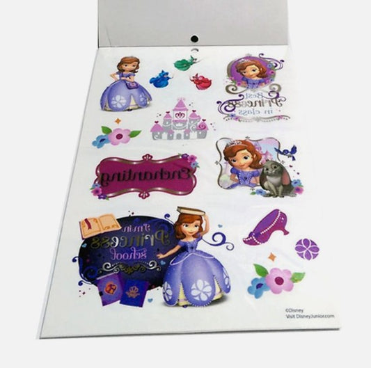 Disney Sofia the First Temporary Tattoo Book – Set of 4 books | Party Favors & Gifts
