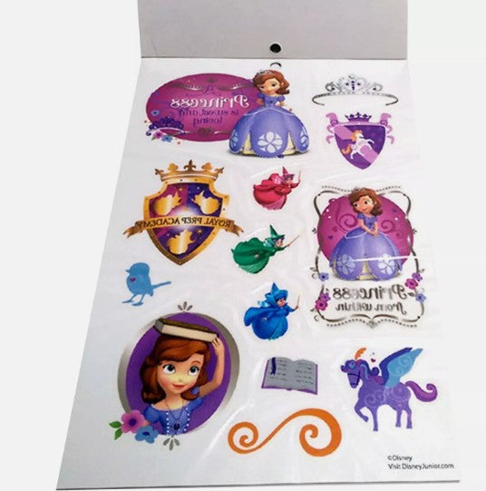 Disney Sofia the First Temporary Tattoo Book – Set of 4 books | Party Favors & Gifts