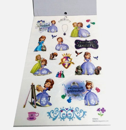 Disney Sofia the First Temporary Tattoo Book – Set of 4 books | Party Favors & Gifts