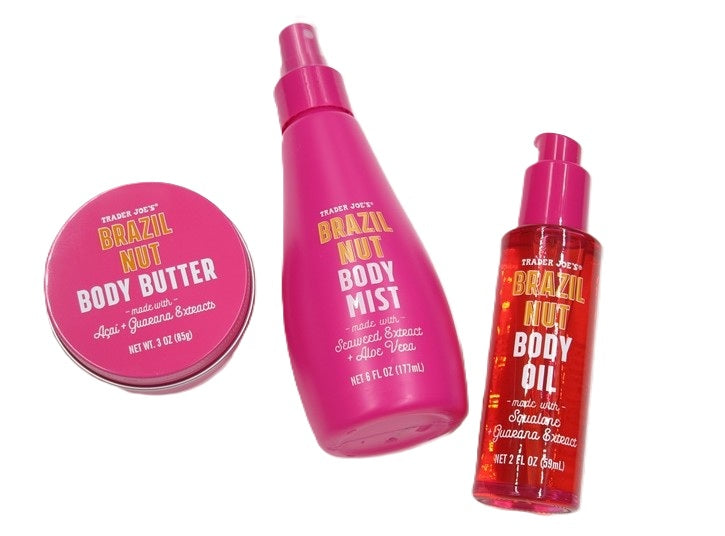 TJ Brazil Nut Body Trio Set – Body Butter, Body Mist & Body Oil (Limited Edition)